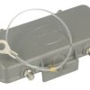 Pokrywa ochronna; Han B; 09300165425; 16B; metal; do 2 klamer; szary; IP65; Harting; RoHS