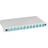 FO splice box, 12 x 50/125 OM3, 6 x SC duplex, (W x H x D) 483 x 44.5 x 244 mm, black, BA71203TS.12OM3