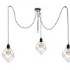Lampa wisząca loftowa 3x E27 RUBEN WOOD