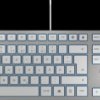 JK-1600DE-1 Keyboard - USB - silver - German Layout