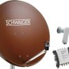 Schwaiger SPI9962SET6 Antena satelitarna bez odbiornika Ilość uczestników: 8 80 cm