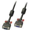 LINDY 36393 VGA Extension Cable 15-pin Male to Female 2m Black with Ferrite Core