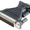 Przejściówka D-sub, 9-pinowe (szeregowe) męskie na D-sub, 25-pinowe męskie, RS PRO