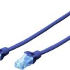 kabel LAN Digitus DK-1512-010/B, 1 szt., RJ45, CAT 5e, U/UTP, 1.00 m, niebieski
