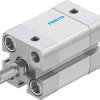 Siłownik pneumatyczny skok: 10mm Festo Ø 16mm dwustronnego działania Action 49.7mm ADN-16-10-A-P-A M5