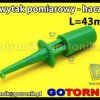 Chwytak pomiarowy haczyk L=43mm zielony