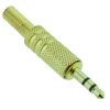 3.5mm Stereo Gold Audio Plug