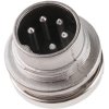 Wtyk Din Amphenol Industrial 5-pinowe, seria signalmate C091 Montaż na panelu Prosty M16 300 V 5 5.0A IP40 Wkręcana