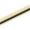 Pin header, 30 pole, pitch 2 mm, straight, black, SLY109830G