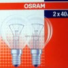 P45 40W klar E14 230V Osram Duo Pac AL Żarówka mała kulka E14 40W przezroczysta