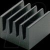 ICK SMD F 21 SA Heat sink 21mm 33 K/W black anodised
