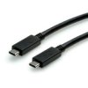 Roline Usb 3.2 Gen 2 Cable, Pd (Power Delivery) 20V5a, Z Emark, C-C, M/M, Bla