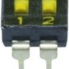 DIP switche, 2 pole, straight, 25 mA/24 VDC, IKD0200000