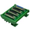 ELECTRONICS-SALON DIN Rail Mount DB25 1 Female 3 Male Buss Board, DB-25 Busboard, D-Sub Bus Board Module.