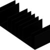 Extruded heatsink, (L x W x H) 75 x 180 x 48 mm, 1.25 to 0.6 K/W, black anodized, 10021159