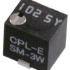 Potencjometr dostrojczy 200 kΩ Montaż powierzchniowy 0.125 W Hak J 11 -zwoje Regulacja górna, SM-3 1.3 mm, Nidec