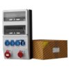 Rozdzielnica Budowlana Z Licznikiem Ext-S/Fi 32A 16A 4X230v Schuko Mennekes...