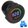 Wodoodporny wskaźnik napięcia akumulatora 12V okrągły 5V-36V
