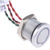 Przełącznik piezoelektryczny, Luźny przewód, 200 mA przy 24 V DC, SPST, Czerwony/zielony, -40 → +75°C