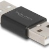 Delock USB 2.0 adapter [1x złącze męskie USB-A 2.0 - 1x złącze męskie USB-A 2.0] 65108