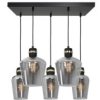 Lampa Wisząca Richmond Black / Gold 5Xe27 Prostokąt Mlp6543 Milagro