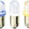 Żarówka LED 10 x 28mm 24 V AC/DC BA9S, czerwona