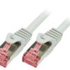 Patch cord S/FTP 6 linka Cu LSZH biały 20m 27AWG CQ2111S