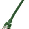 kabel LAN LogiLink CQ9045S, 1 szt., RJ45, CAT 6a, U/FTP, 1.50 m, zielony