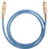 Oehlbach 107010 RCA Digital Audio Cable, 10m Blue, 75 Ohm, Gold-Plated Contacts