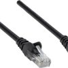 kabel LAN Intellinet 347440, 1 szt., RJ45, CAT 5e, U/UTP, 0.25 m, czarny