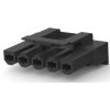 Insulating grommet for 7.49 mm, 5 pole, nylon, black, 521190-4