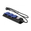 Przedłużacz warsztatowy bryzgoszczelny z wyłącznikiem IP44, 3 gniazda 2P+Z IP44, przewód gumowy, H05RR-F 3x1,5mm²,OR-AE-13296/3M