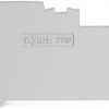 End/Intermediate plate, 1 mm thick, gray for terminal block, 2110-1291