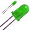 LED, THT, Ø 5 mm, green, 565 nm, 0.7 to 2 mcd, 60°, L-53LGD