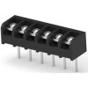 PCB terminal, 6 pole, AWG 22-14, 20 A, screw connection, black, 1-1546158-6