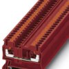 Through terminal block, push-in connection, 0.14-4.0 mm², 1 pole, 24 A, 8 kV, red, 3209512