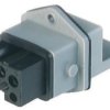 Panel socket, 5 pole, panel mounting, crimp connection, 1.0 mm², gray, 931694106