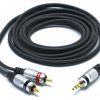 Kabel Jack 3,5 - 2x RCA Cinch 3m Vitalco JKD10