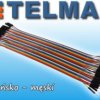 Przewody kable zworki męski-żeński 40szt 20cm