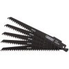 Draper 43430 Reciprocating Saw Blades-Wood & Plastic Cutting 150mm 6tpi 5Pc