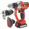 BLACK & DECKER Akumulatorowe narzędzie wielofunkcyjne 14,4V lithium MFL143K w skrzynce z 25 osprzętami