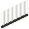 Pin header, 20 pole, pitch 2.54 mm, straight, black, 10049023