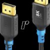 FI-DP100-030 FlexInstall | 8K HBR3 DisplayPort Cable, 3.0 m