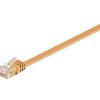 Kabel płaski Patchcord CAT 6 U/UTP RJ45/RJ45 1,5m pomarańczowy