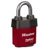 Kłódka średnica szekli: 8mm Master Lock z kluczem W budynkach, na zewnątrz ze stali nierdzewnej Czerwony 6121RED