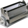 Surface mount housing, size B24, die-cast aluminum, 2 x M25, angled, longitudinal bow locking, IP65, 1787880000