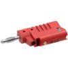 Electro PJP 1080-CD1-R Jack Plug Straight Pin 4mm Red 1pc Fits 2.5mm² Wire