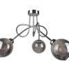 Lampa sufitowa nowoczesna 3xE27 RING SILVER