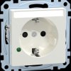 MEG2305-0319 Socket with surge protection, glossy polar white, system M