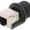 Łącznik, RJ45, cat 5e, PIN: 8, prosty, ekranowany, na panel,skręcane RCP-5SPFFH-SCM7001